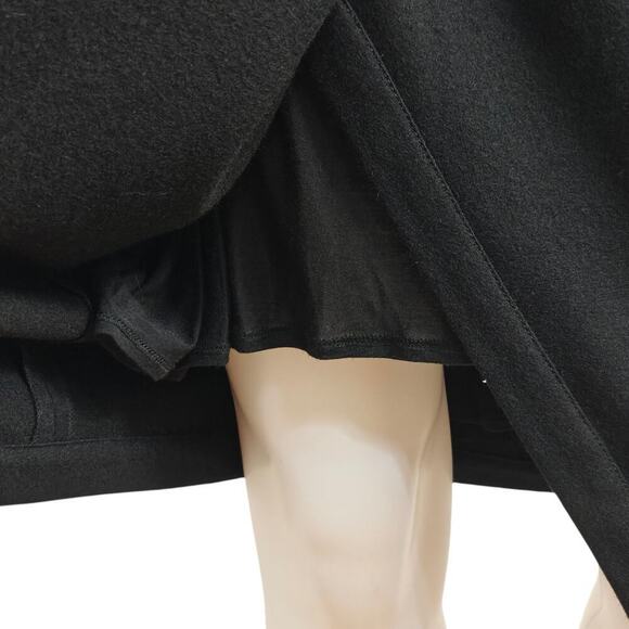 Helmut Lang Sonar Wool Drape Dress Size Small Black Sleeveless Pockets Lined - Picture 6 of 15